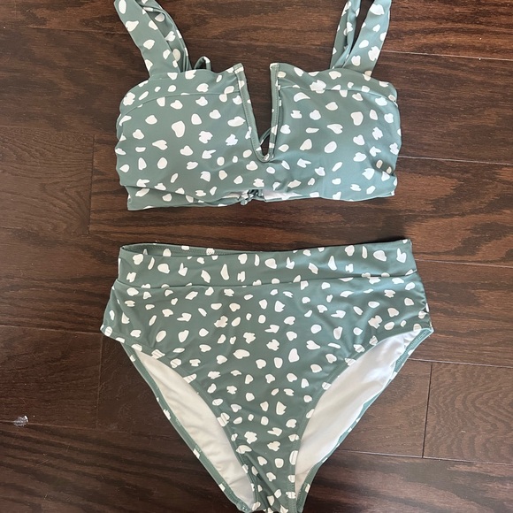 Women’s high waisted leopard bikini - Picture 2 of 6